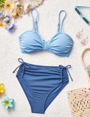 Costum de baie Shein, albastru