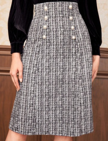 Fustă midi Shein, mix culori