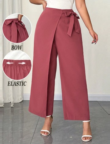 Pantaloni Shein Curve+, roz