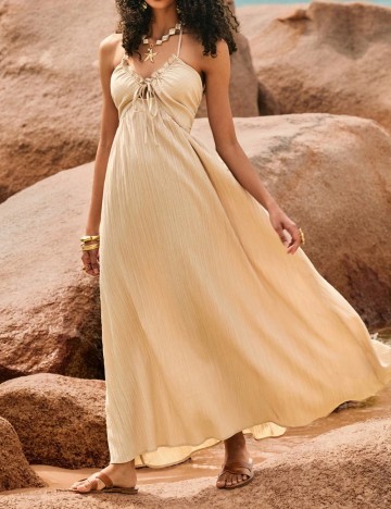 Rochie maxi Shein, bej