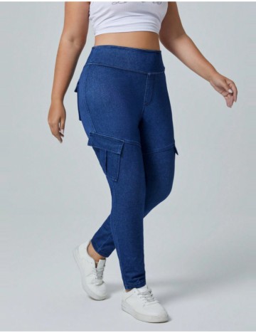 Pantaloni Shein, albastru