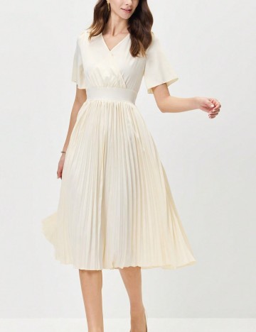 Rochie midi Shein, crem