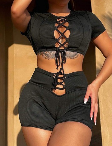 Costum de baie Shein, negru