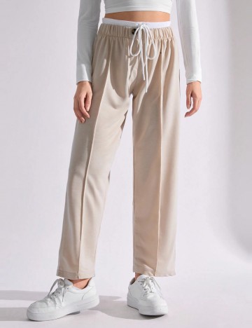 Pantaloni Shein, crem