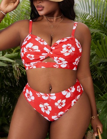 Costum de baie Shein Curve+, mix culori