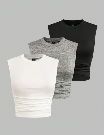 Set topuri Shein Curve+, mix culori