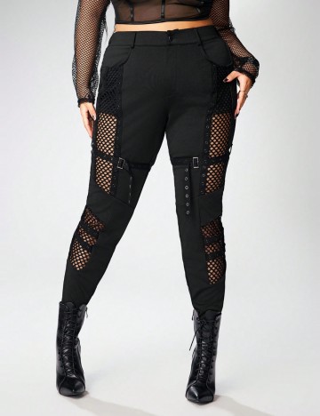 Pantaloni Shein Curve+, negru