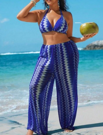 Set costum de baie Shein Curve+, mix culori
