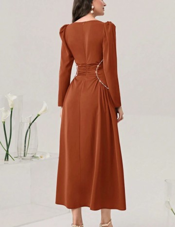 Rochie midi Shein, cărămiziu