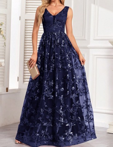 Rochie de ocazie Shein, albastru