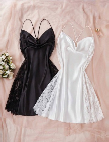 Set rochii de noapte Shein Curve+, mix culori