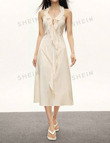Rochie midi Shein, galben