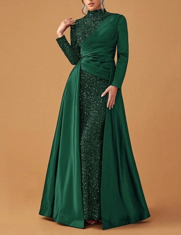 Rochie de ocazie Shein, verde