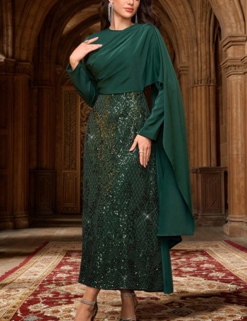 Rochie maxi Shein, verde