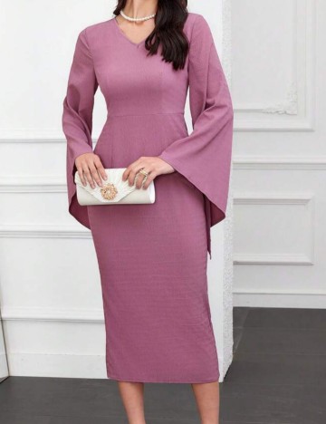 Rochie midi Shein, roz