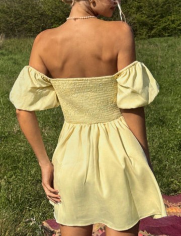 Rochie mini Shein, galben