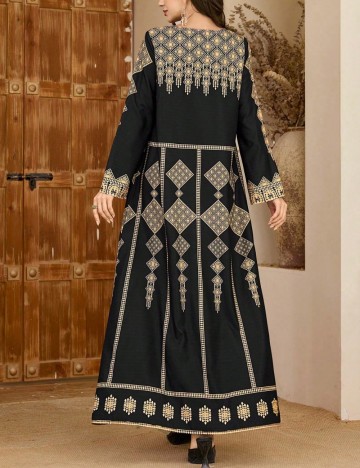 Rochie maxi Shein, mix culori