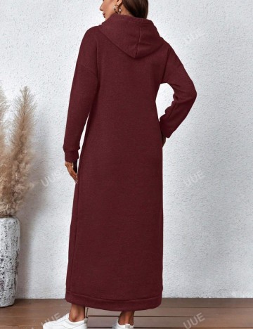 Rochie tip hanorac Shein, vișiniu