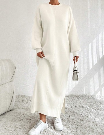 Rochie maxi Shein, crem