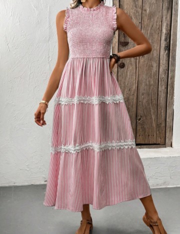 Rochie maxi Shein, roz