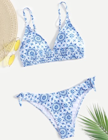 Costum de baie Shein, mix culori