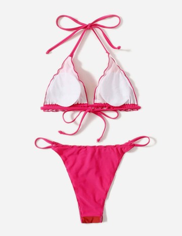 Costum de baie Shein, mix culori