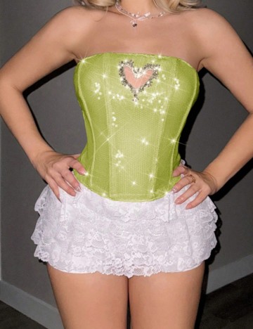 Top Shein, verde