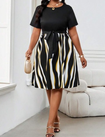 Rochie midi Shein, mix culori