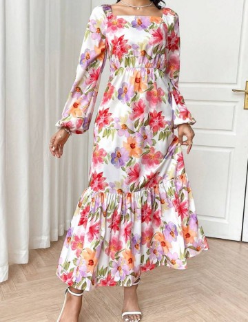 Rochie maxi Shein, mix culori