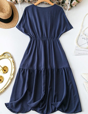 Rochie midi Shein Curve+, albastru