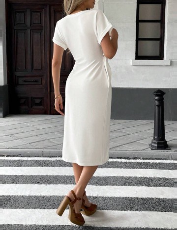 Rochie midi Shein, alb