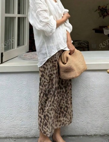 Fustă maxi Shein, mix culori