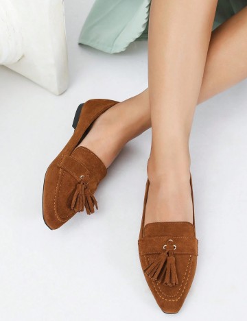 Pantofi Shein, maro