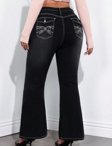 Jeans Shein Curve+, negru
