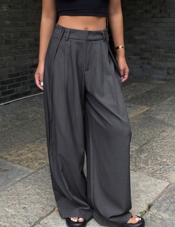 Pantaloni DAZY by Shein, gri