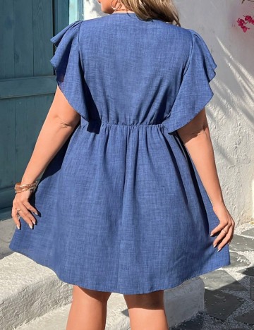 Rochie mini Shein Curve+, albastru