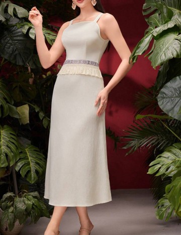 Set Rochie și Cardigan Shein, bej