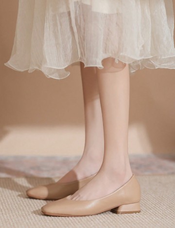 Pantofi Shein, bej