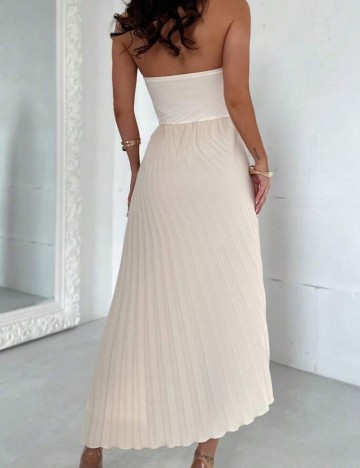 Rochie maxi Shein, crem