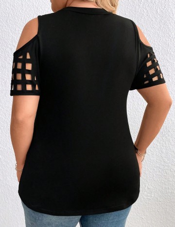 Tricou Shein Curve+, negru
