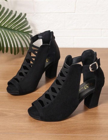 Sandale Cu Toc Shein, negru