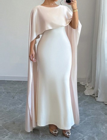 Rochie mini Shein Curve+, crem
