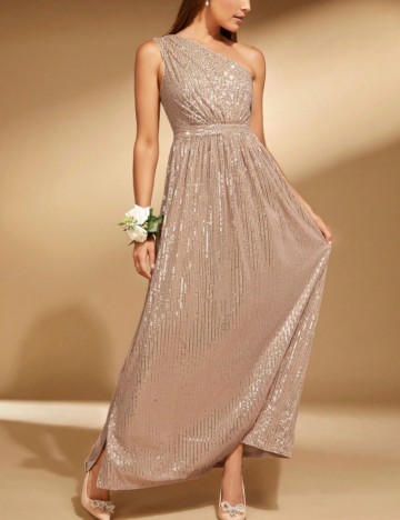 Rochie de ocazie Shein, crem
