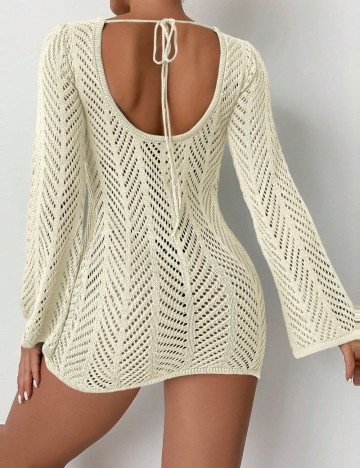 Rochie de plajă Shein, crem