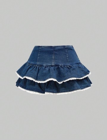 Fustă Pantalon Shein, albastru
