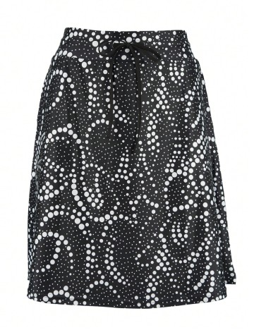Fustă midi Shein Curve+, mix culori