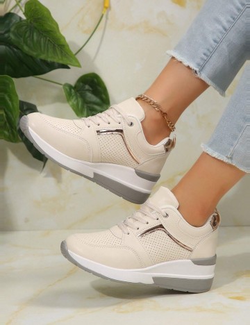 Pantofi Sport Shein, crem