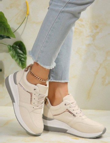 Pantofi Sport Shein, crem