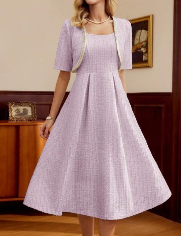 Set rochie și bolero Shein, mov