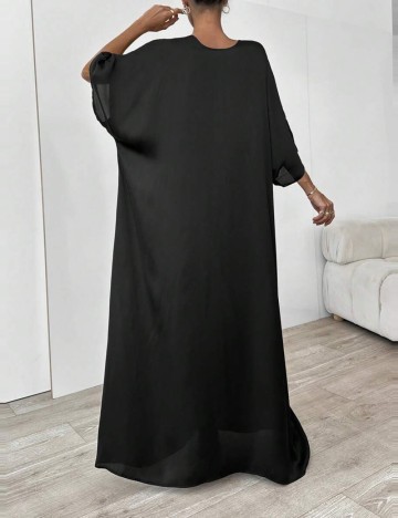 Rochie maxi Romwe by Shein, negru